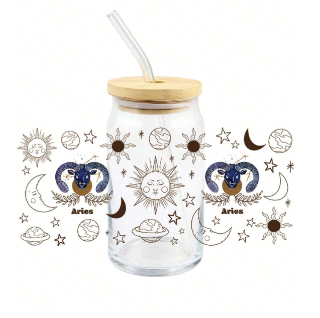Zodiac Signs Libby Full Wrap Sticker - Aries