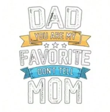 Dad Sticker: Don&#39;t Tell Mom - Blue/Yellow