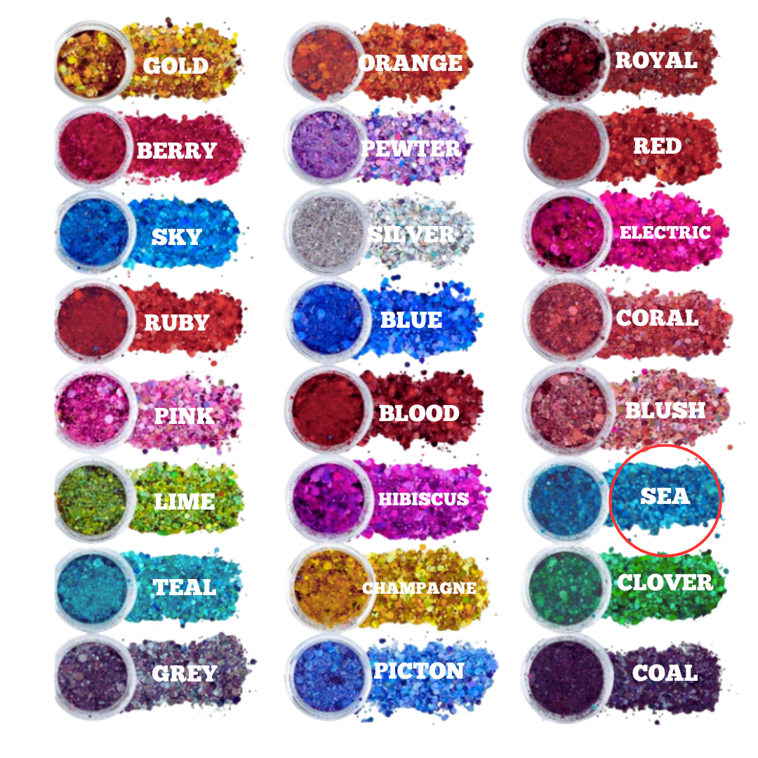 Chunky Mix  Glitter - Sea
