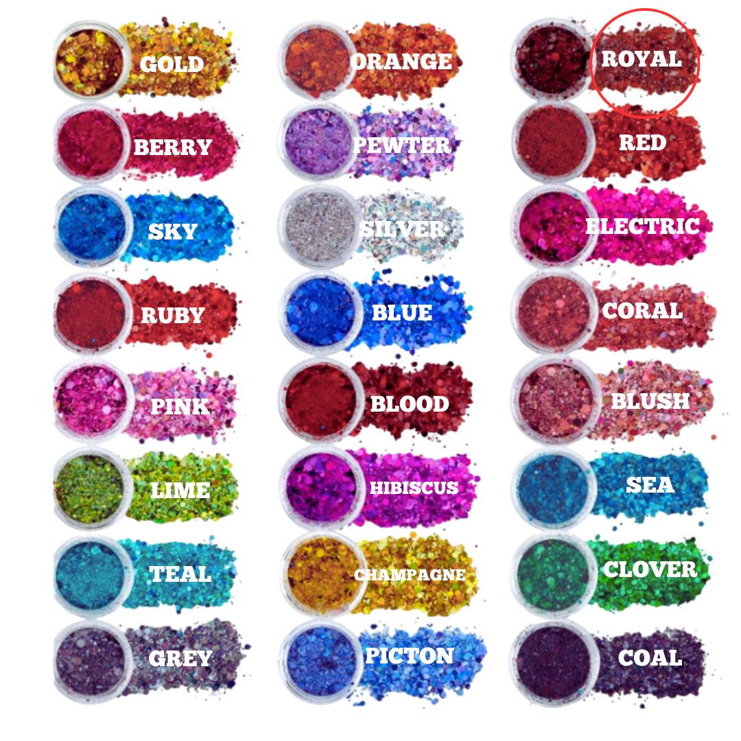 Chunky Mix  Glitter - Royal