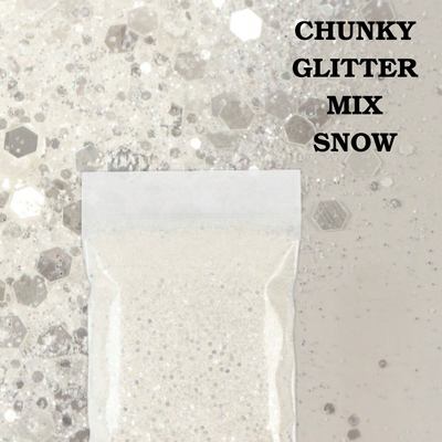 Chunky Glitter Mix 10g - Snow