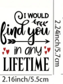 I would find you in any lifetime