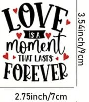 Love is a Moment That Lasts Forever - 7cm