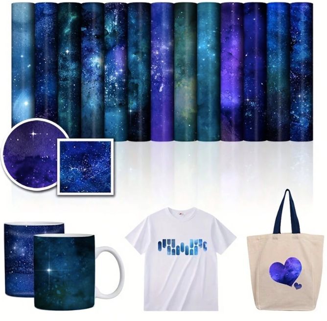 Infusible Ink Transfer 13 Sheet Sampler- Galaxy