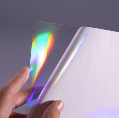 Rainbow Holographic Laminate Sheets