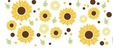 Libby Full Wrap Sticker - Sunflower