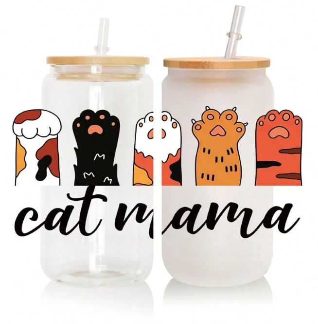 Libby Full Wrap Sticker - Cat Mama