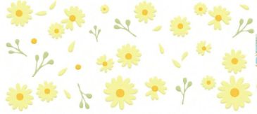 Libby Full Wrap Sticker - Yellow Daisy