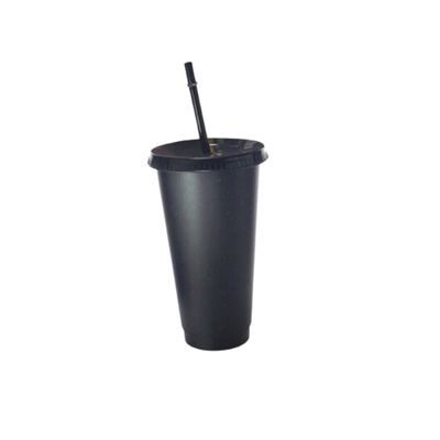 24 oz/ 710ml Cold Cup - Glitter Black