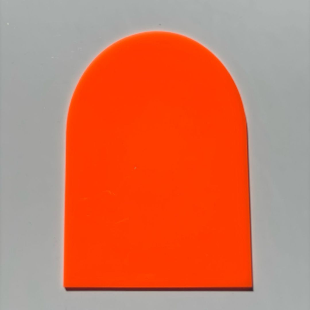 A5 Acrylic Arch Sheet - Neon Orange