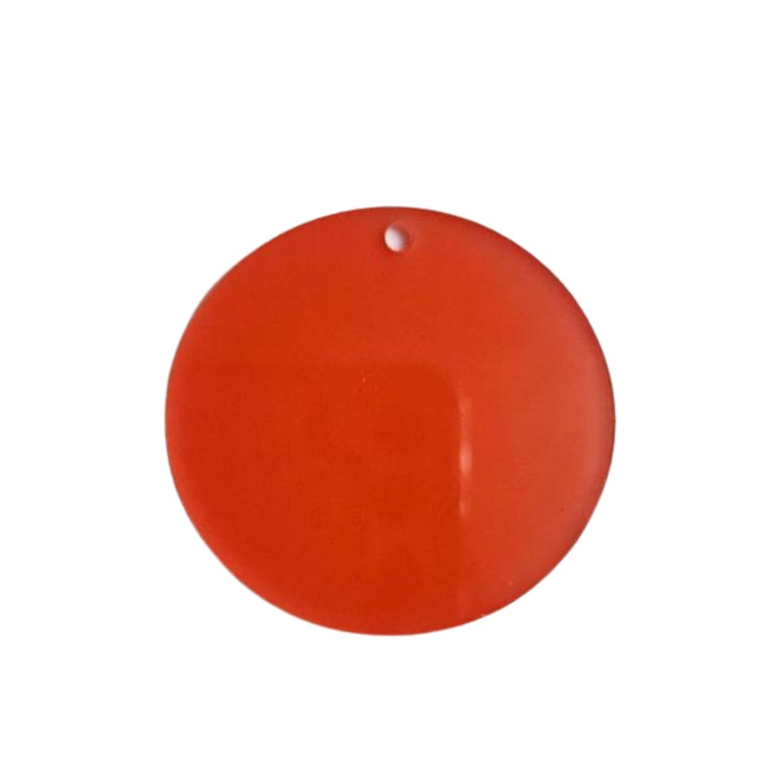 5cm Circle Acrylic- Poppy Hues