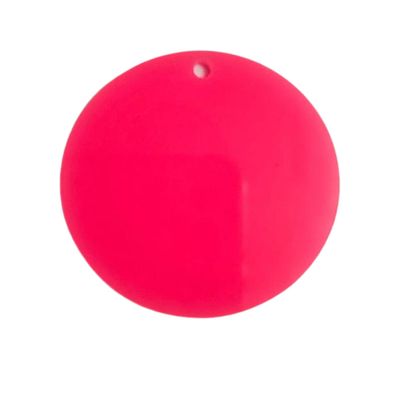 5cm Circle Acrylic - Neon Pink