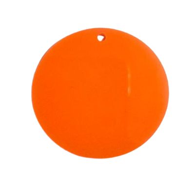 5cm Circle Acrylic - Neon Orange