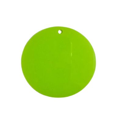 5cm Circle Acrylic - Neon Green