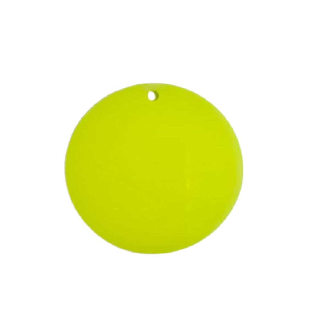 5cm Circle Acrylic - Neon Yellow