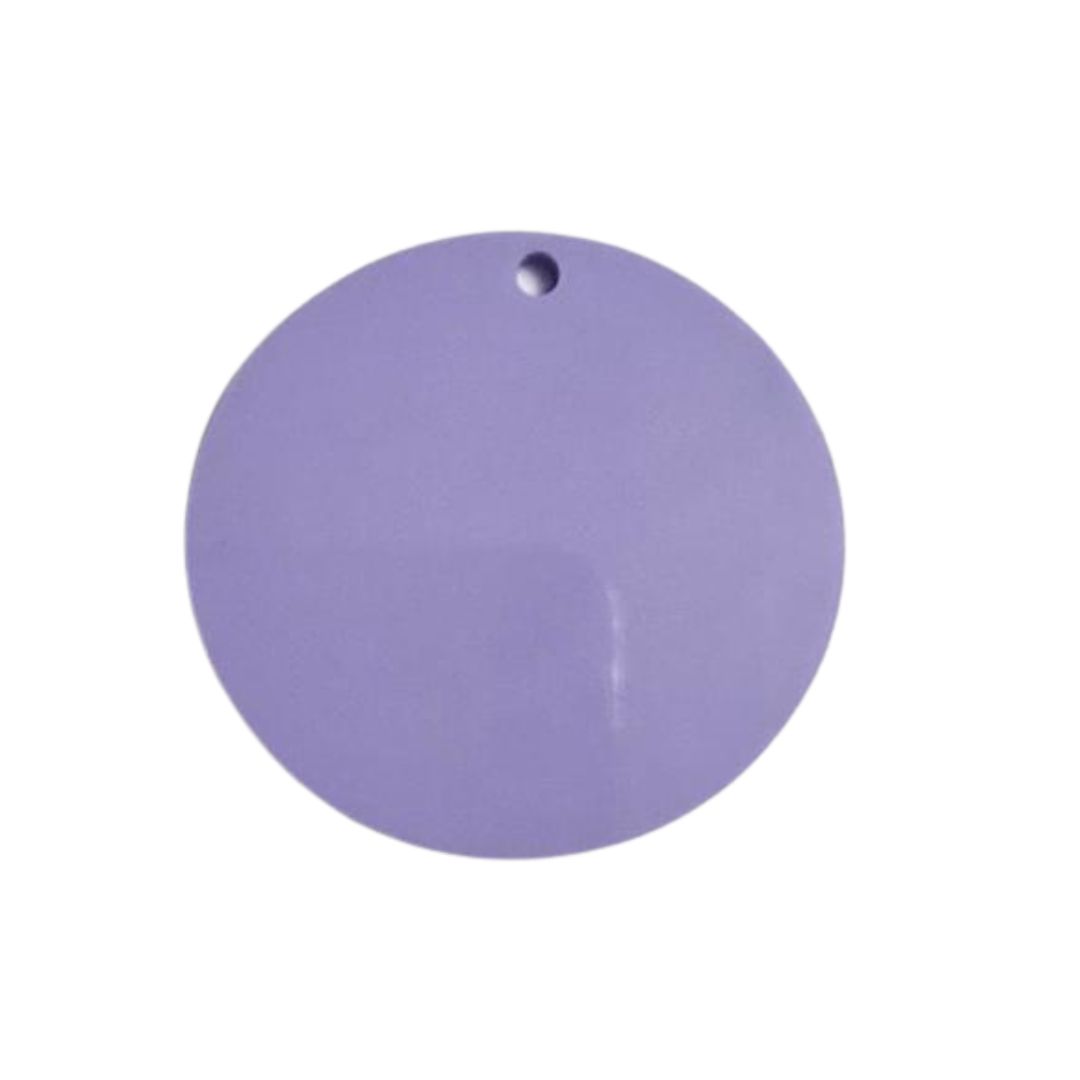 5cm Circle Pastel Acrylic Disc - Lilac