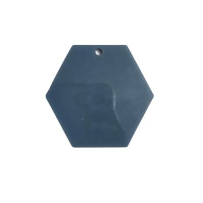 5cm Hexagon Pastel Acrylic Disc - Stone
