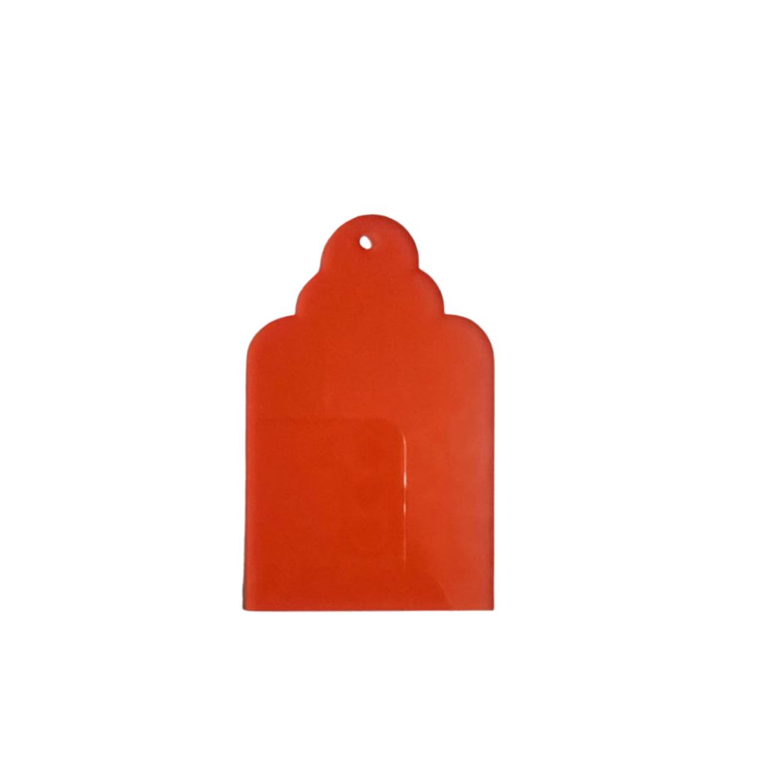 5x8cm Gift Tag Acrylic- Poppy Hues