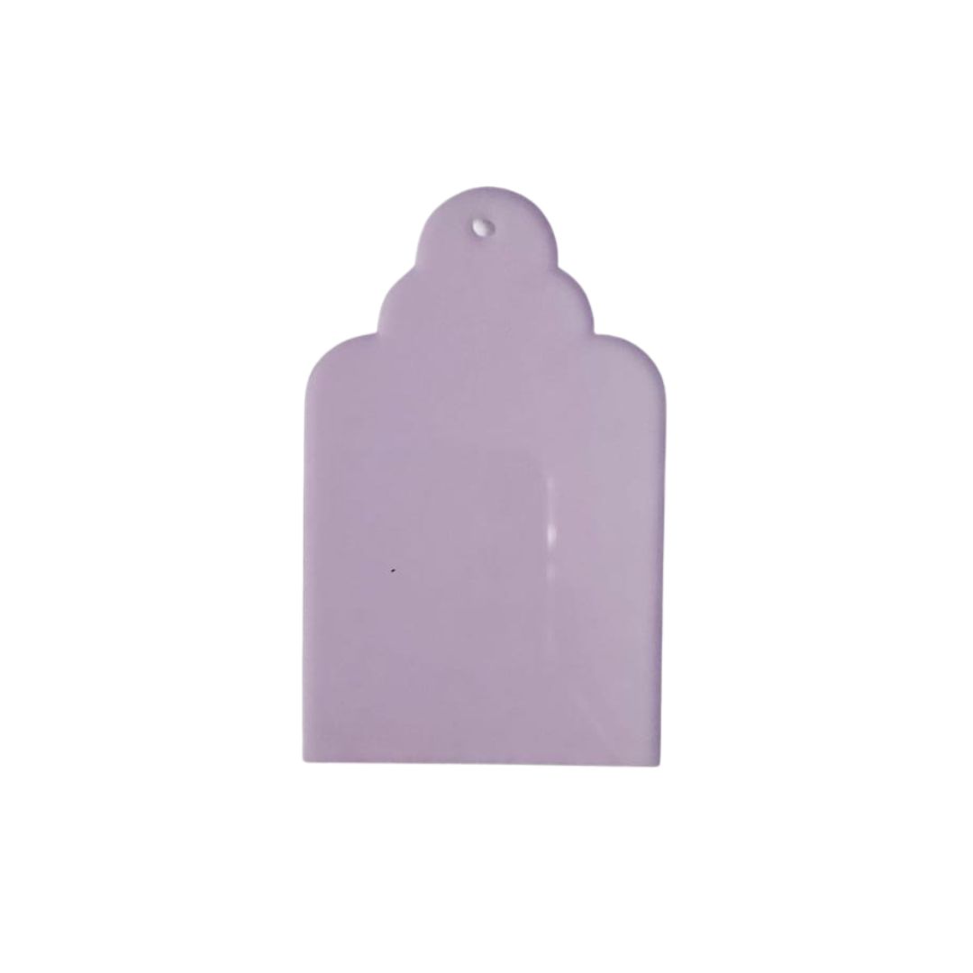 5x8cm Gift Tag Acrylic- Wisteria Hues