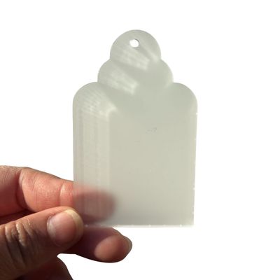 5x8cm Gift Tag Acrylic Acrylic - Frosted