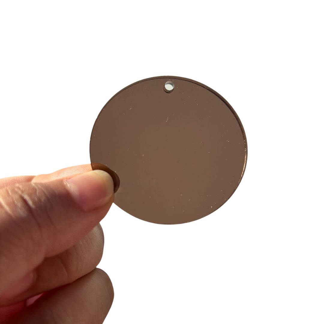 5cm Circle Acrylic - Bronze Tint