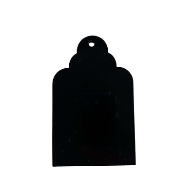 5x8cm Gift Tag Acrylic - Black