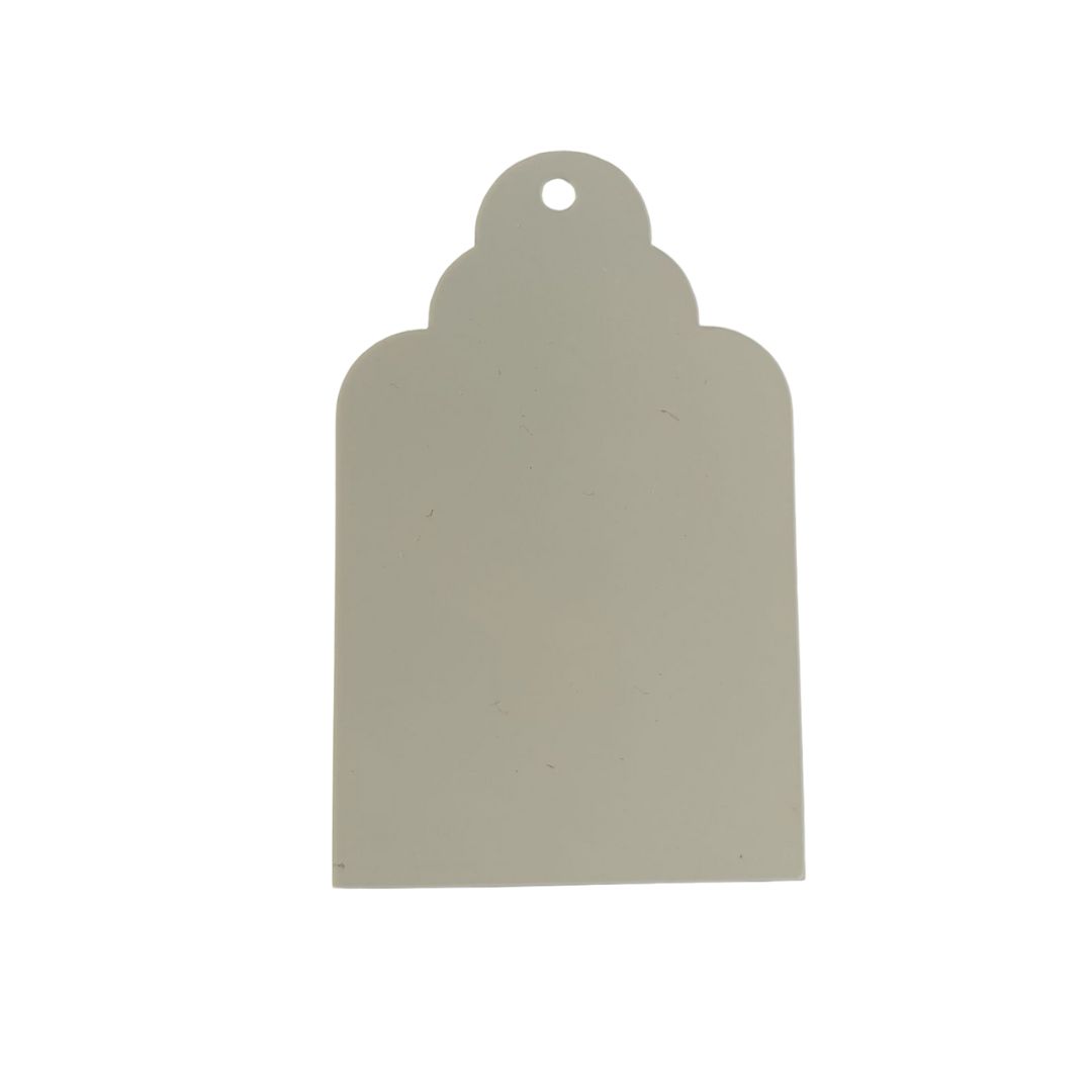 5x8cm Gift Tag Acrylic - White