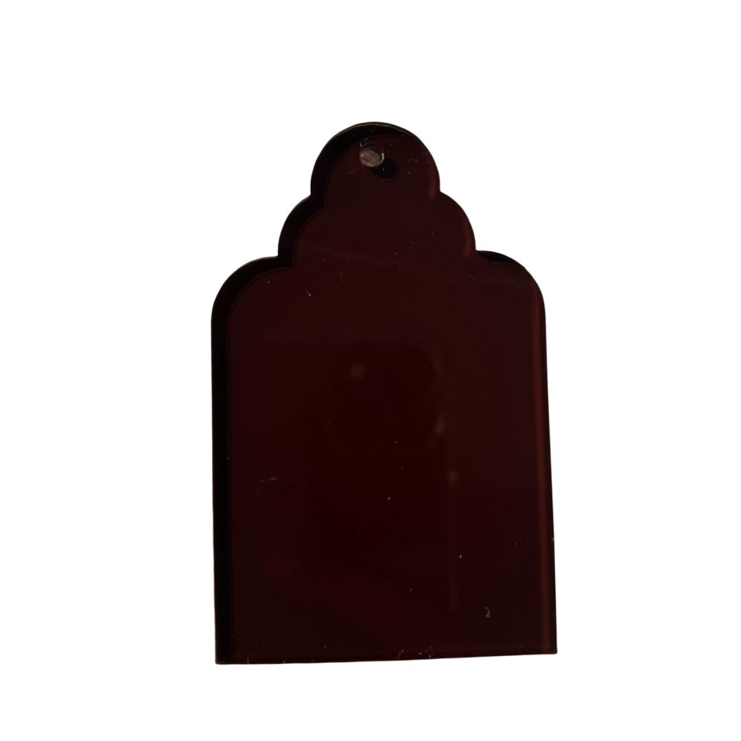5x8cm Gift Tag Acrylic Acrylic - Bronze Tint