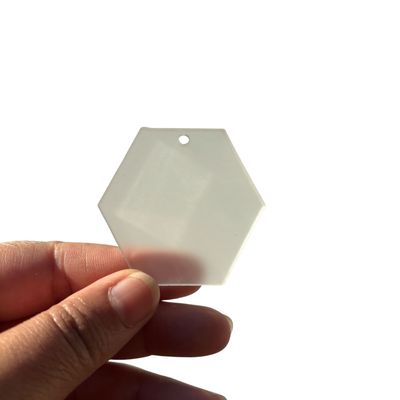 5cm Hexagon Acrylic - Frosted
