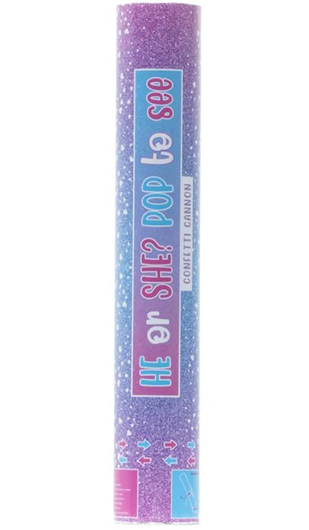 Gender Reveal Confetti Cannon - Pink