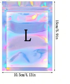 Holographic Packaging Large - Pack of 10