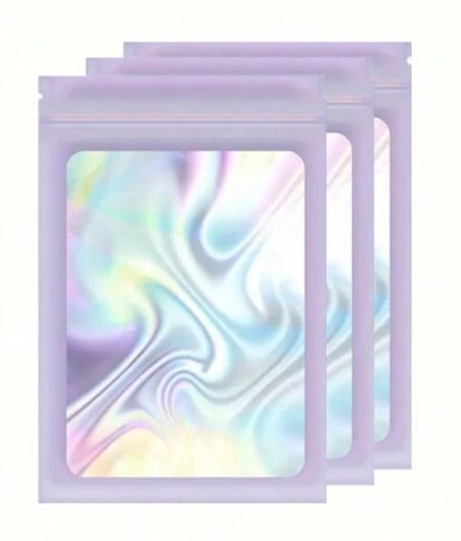 Purple Holographic Packaging Large - Pack of 10