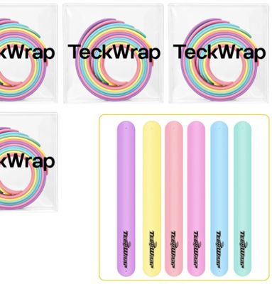 Silicone Slap Bracelets - Pastel
