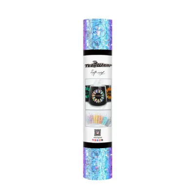 Holographic Opal Pattern Adhesive Vinyl - Opal Rose