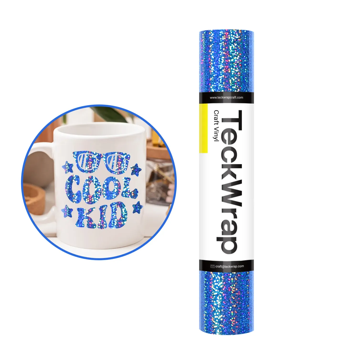 Sparkle Adhesive Vinyl - Blue