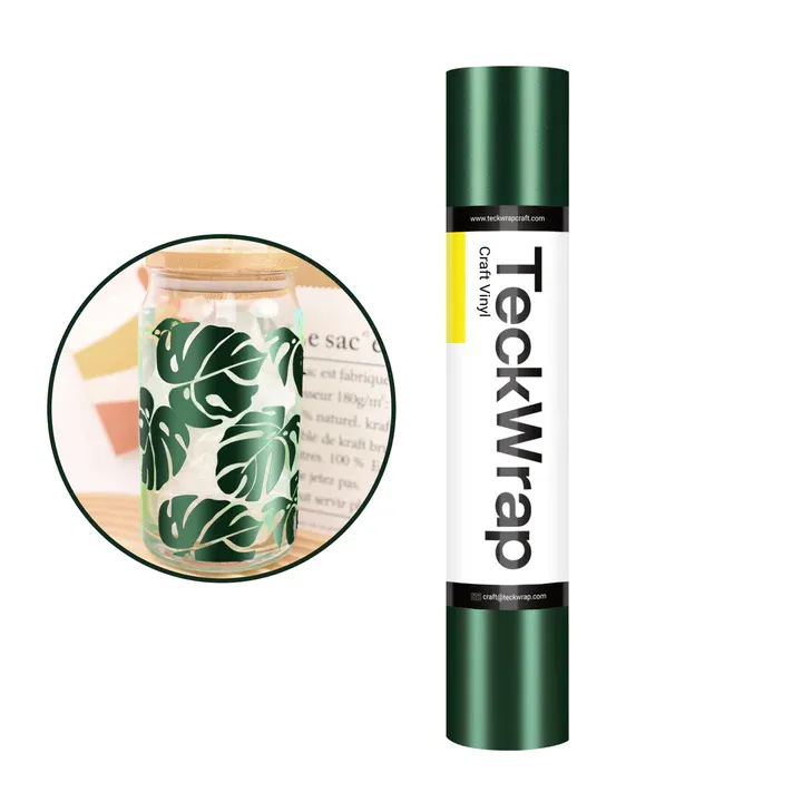 Metallic Satin Chrome Adhesive Vinyl - Dark Green