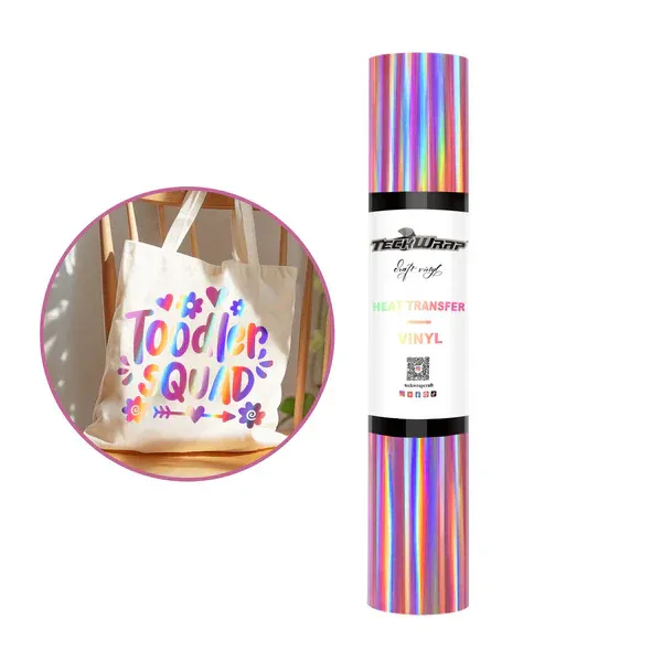 Soft Holographic Heat Transfer Vinyl - Rose Gold