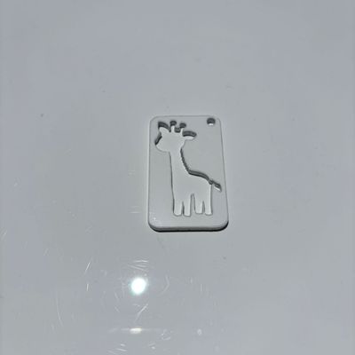 White Giraffe Acrylic Keychain