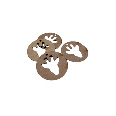 Giraffe Rounds Set of 4 - MDF