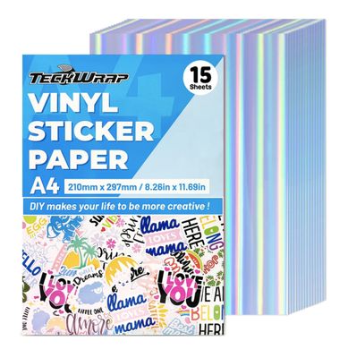 Inkjet Printable Sticker Vinyl - Holographic Pillar