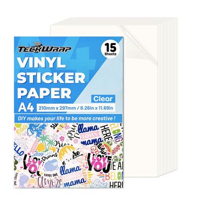 Inkjet Printable Sticker Vinyl - Clear Printable Sticker Vinyl