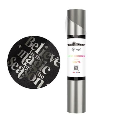 Metallic Pearlescent Heat Transfer Vinyl - Simple Grey