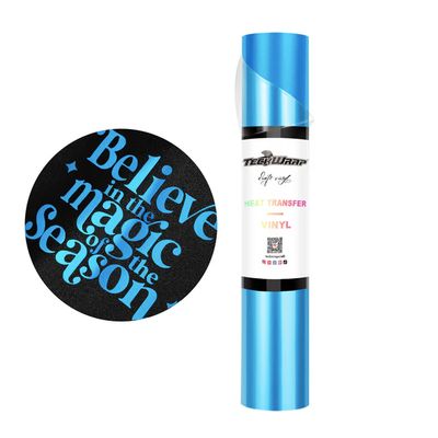 Metallic Pearlescent Heat Transfer Vinyl - Picton Blue