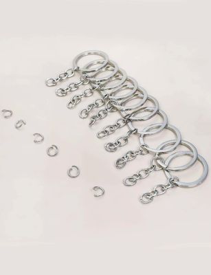 Silver Key Rings &amp; Tassels