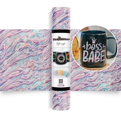 Glitter Brush Adhesive Vinyl - Swirl Marble