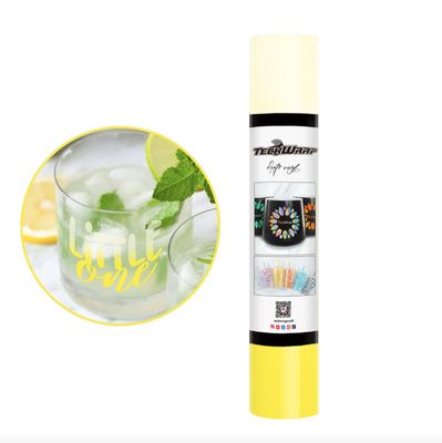 Clear Cold Color Changing Adhesive  Vinyl (Translucent) - Yellow