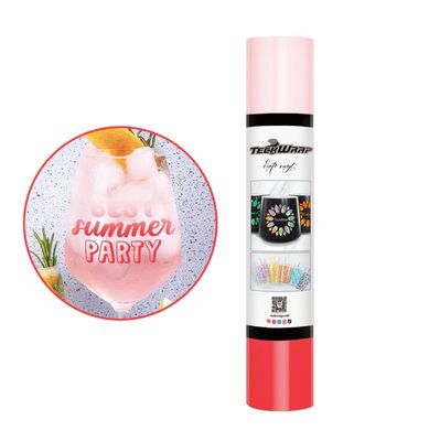 Clear Cold Color Changing Adhesive  Vinyl (Translucent) - Red