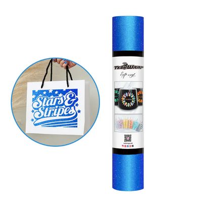 Glitter Adhesive Vinyl - Bright Blue