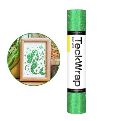 Burst Glitter Adhesive Vinyl - Green
