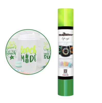 Neon Cold Color Changing Adhesive Vinyl - Cold Neon Yellow Green